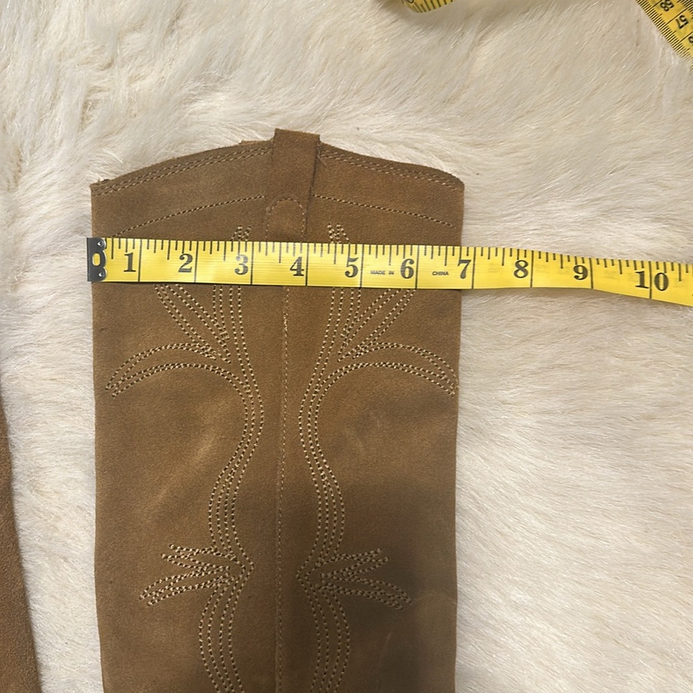 Mango Tan Suede Heeled Boots - Picture 5 of 8